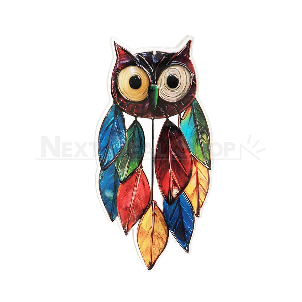 Colorful Owl Garden Hanging Decor