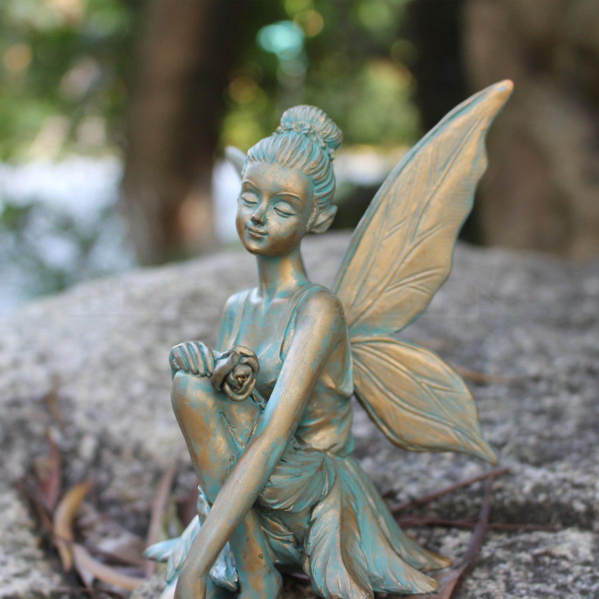 Hand Painted Garden Fairy Figurine