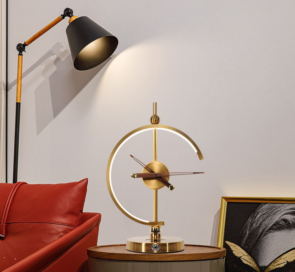 Modern Clock Lamp (Wireless Charging)