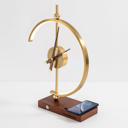 Modern Clock Lamp (Wireless Charging)