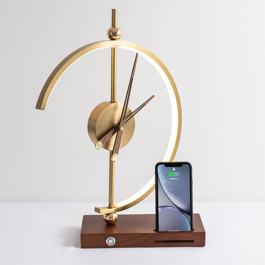 Modern Clock Lamp (Wireless Charging)