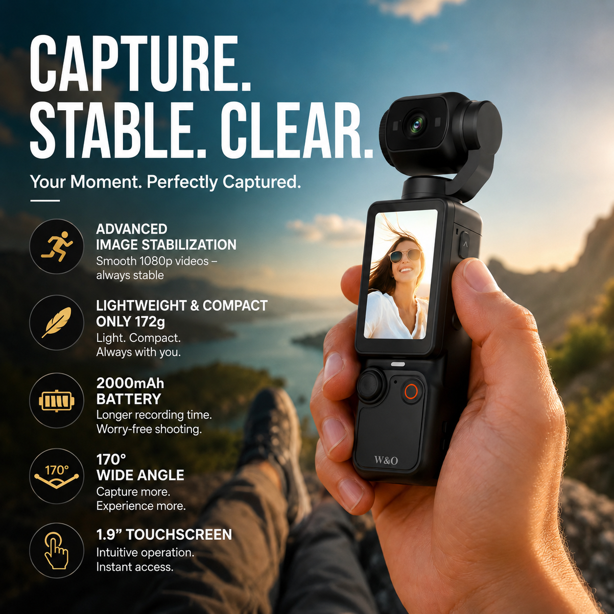 📸✨ 【Limited Edition – 50% Off】Pocket camera with flip-up display – Take perfect selfies 📱💄 and share them instantly, no editing required