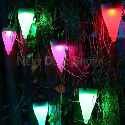 2 in 1 Solar-Powered Color Changing Garden LED Lantern Light