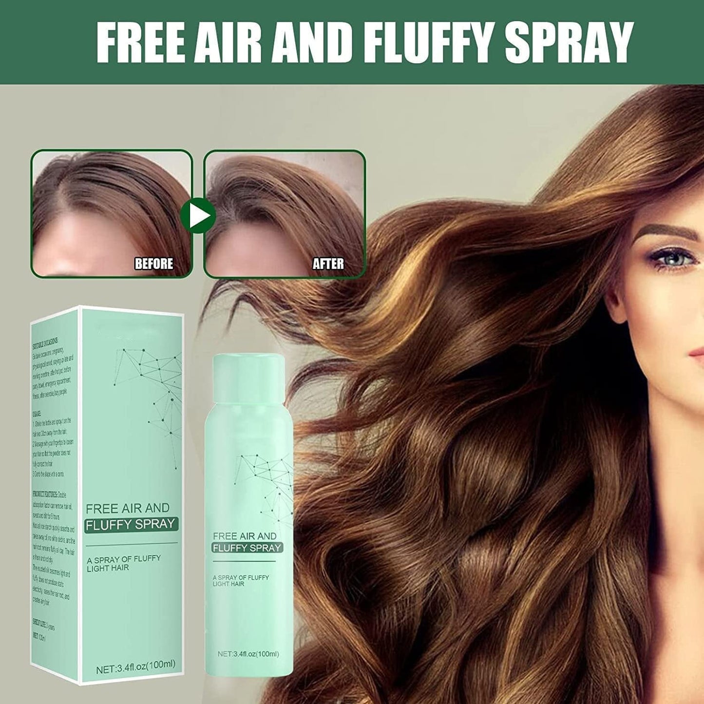 ❤️❤️Oil-Control Fluffy Volume Lift Hairspray