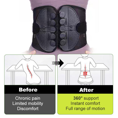 Adjustable Double Pulley Breathable Lumbar Support Shaping Waist Belt