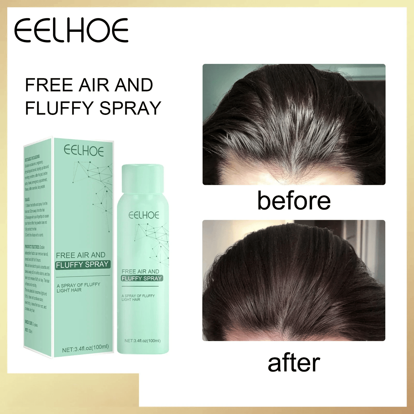 ❤️❤️Oil-Control Fluffy Volume Lift Hairspray