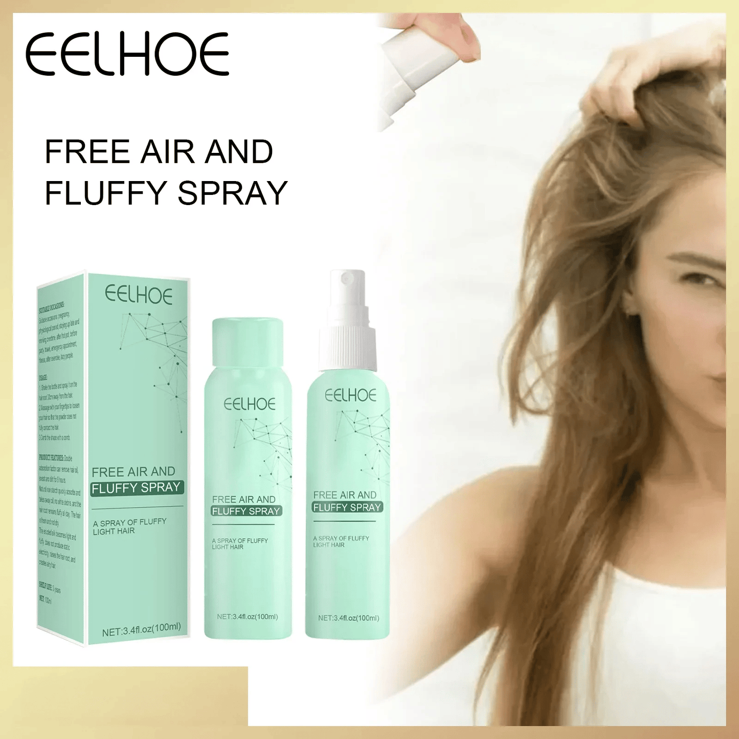 ❤️❤️Oil-Control Fluffy Volume Lift Hairspray