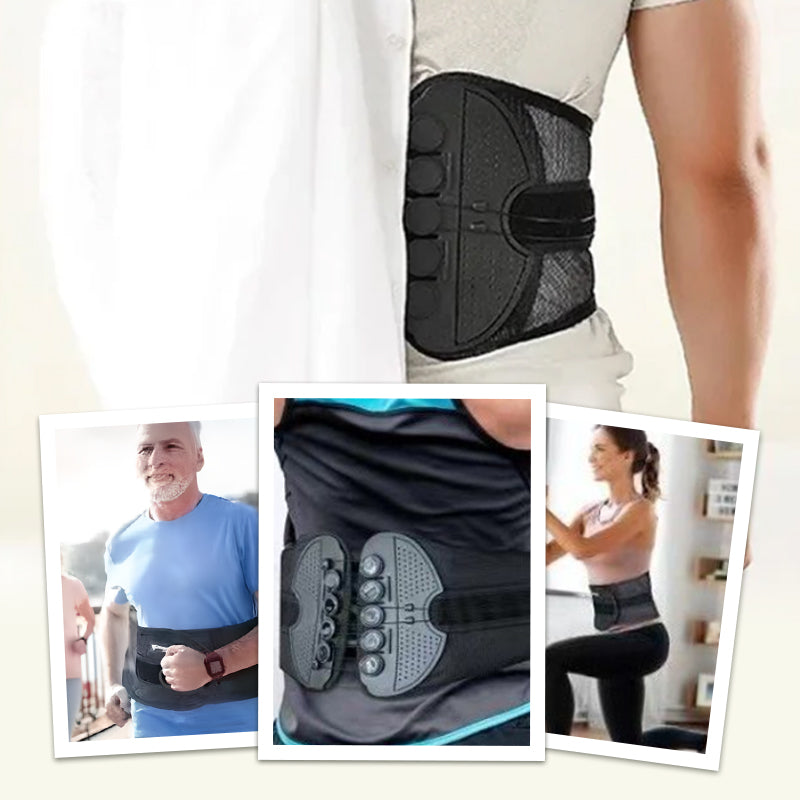 Adjustable Double Pulley Breathable Lumbar Support Shaping Waist Belt