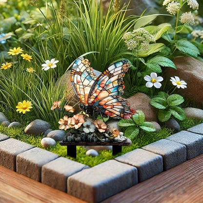 Colorful Butterfly Garden Stake