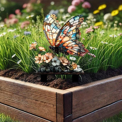 Colorful Butterfly Garden Stake