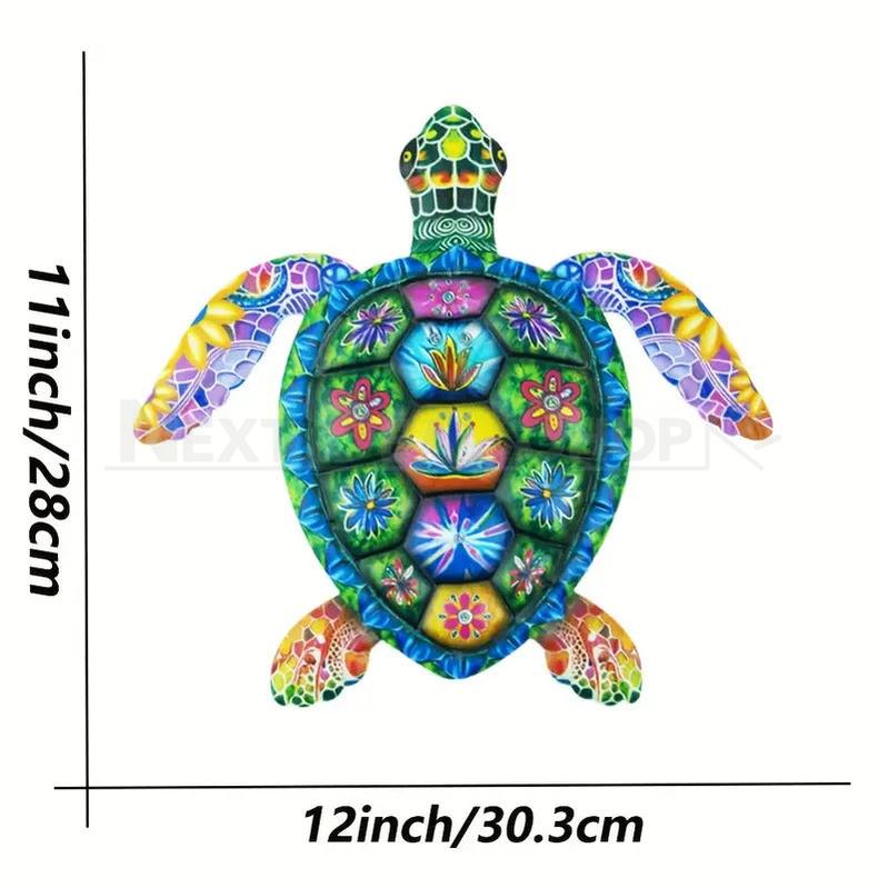 Colorful Metal Sea Turtle Garden Decor