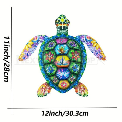 Colorful Metal Sea Turtle Garden Decor