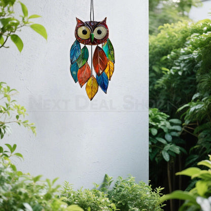Colorful Owl Garden Hanging Decor