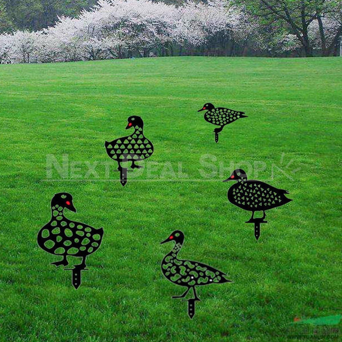 Duck Family Garden Silhouette Yard Stake