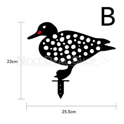 Duck Family Garden Silhouette Yard Stake
