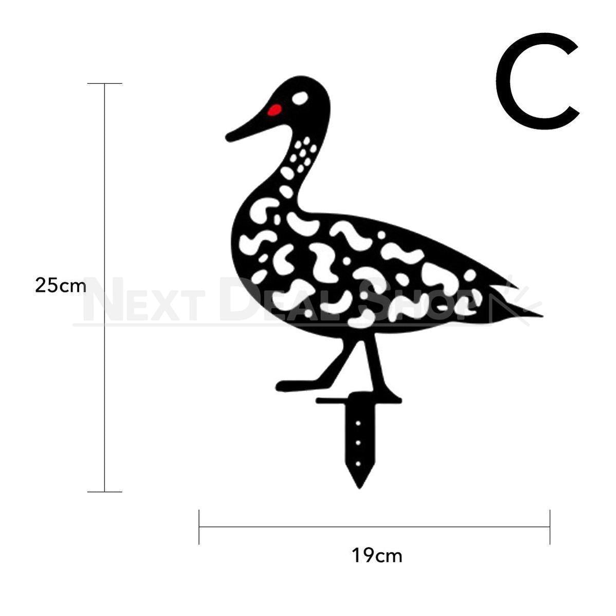 Duck Family Garden Silhouette Yard Stake
