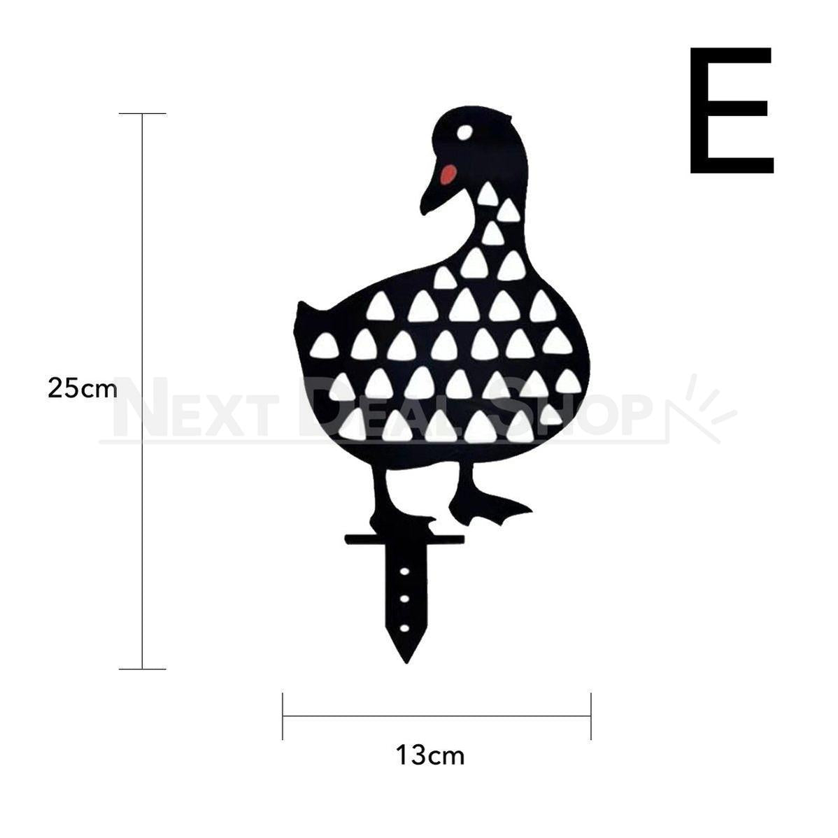 Duck Family Garden Silhouette Yard Stake