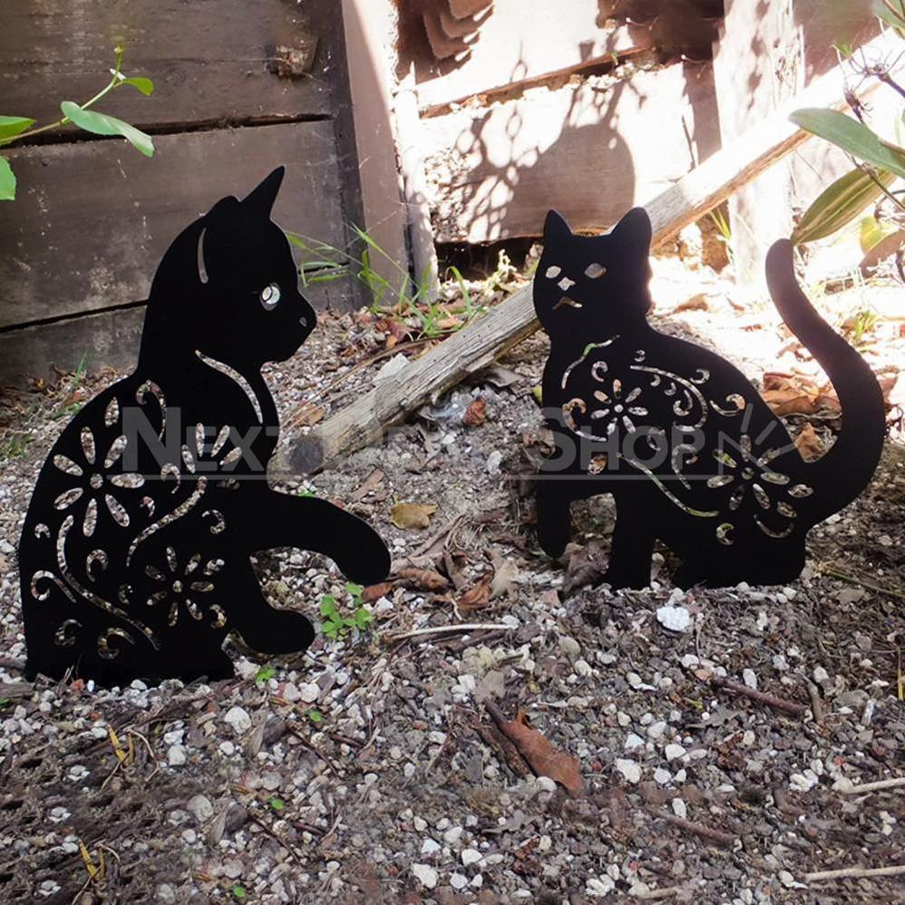 Family Pet Garden Silhouette Yard Stake