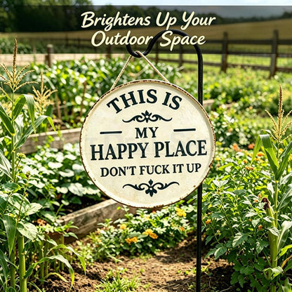 Funny Garden Metal Sign