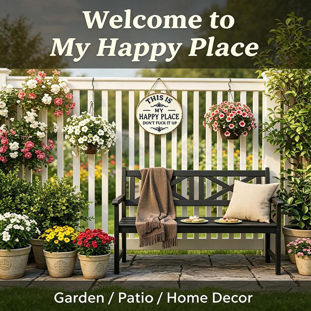 Funny Garden Metal Sign