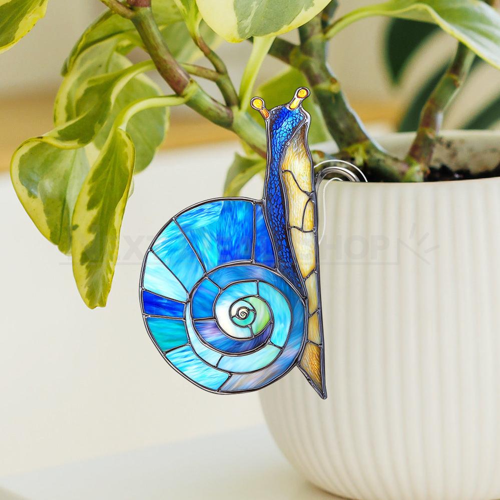 Garden Snail Flower Pot Decor