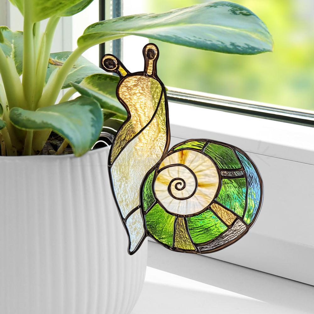 Garden Snail Flower Pot Decor