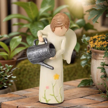 Hand Painted Garden Angel Figurine
