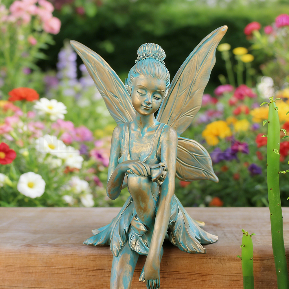 Hand Painted Garden Fairy Figurine