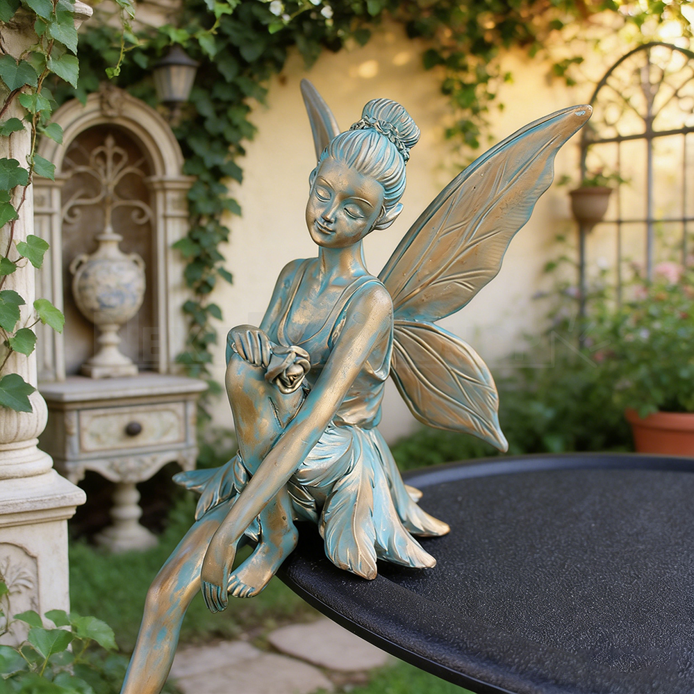 Hand Painted Garden Fairy Figurine