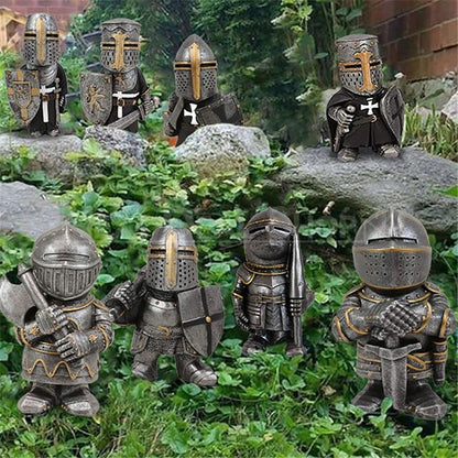 Knight Gnomes Guard Garden Statues