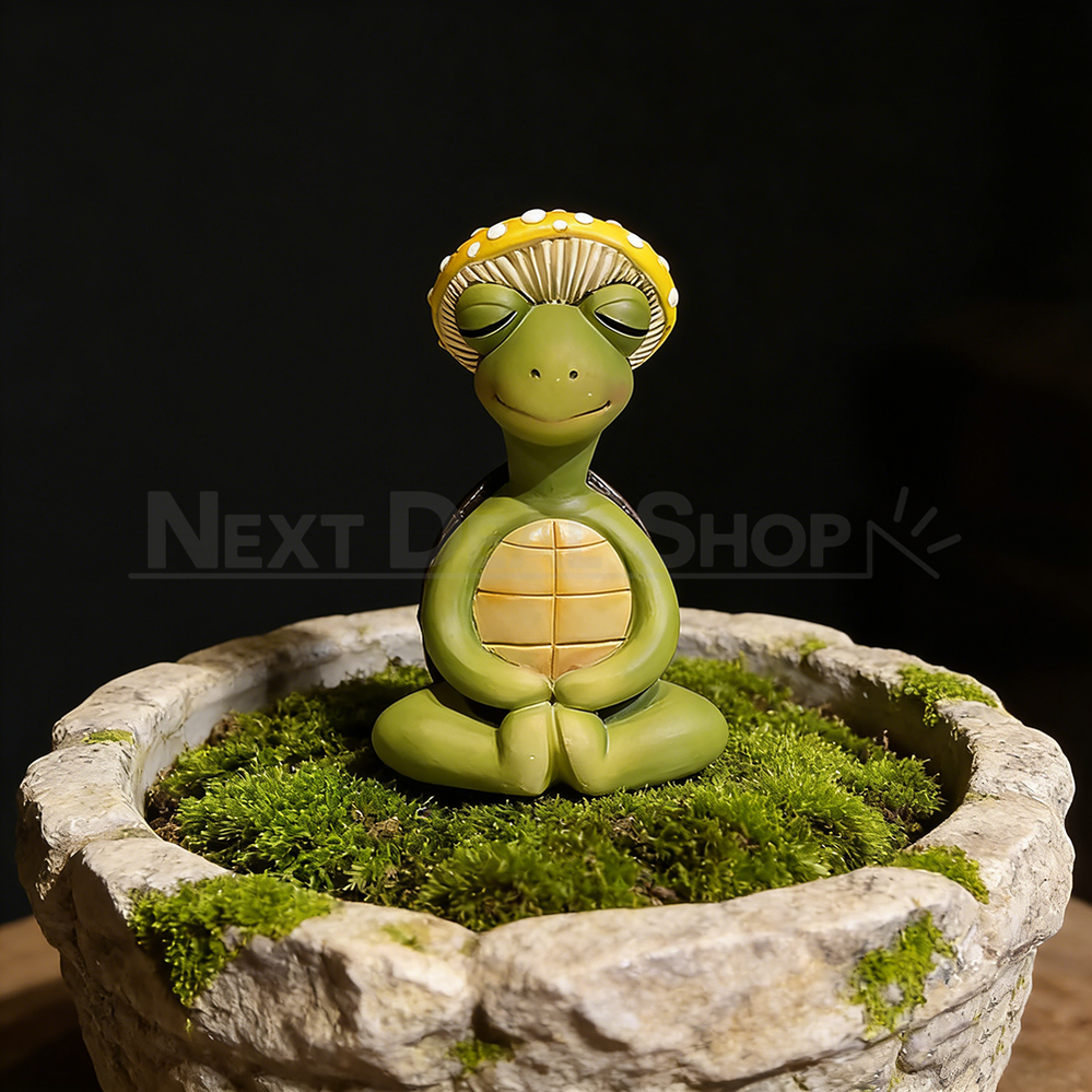Meditating Turtle Garden Figurine