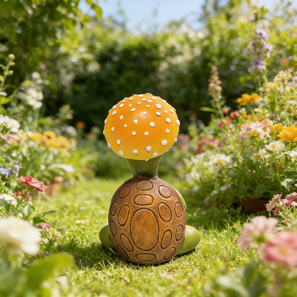 Meditating Turtle Garden Figurine
