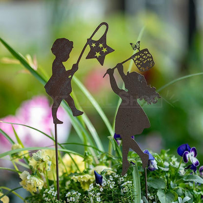 Metal Garden Silhouette Yard Stake