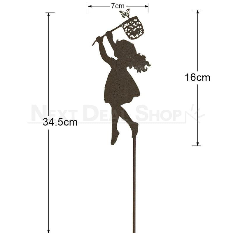 Metal Garden Silhouette Yard Stake