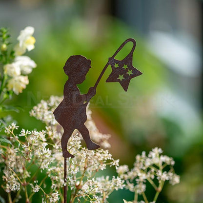 Metal Garden Silhouette Yard Stake