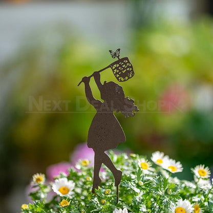 Metal Garden Silhouette Yard Stake