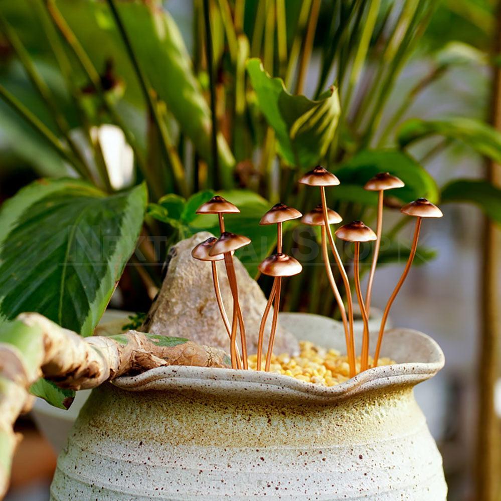 Metal Mushroom Garden Stake