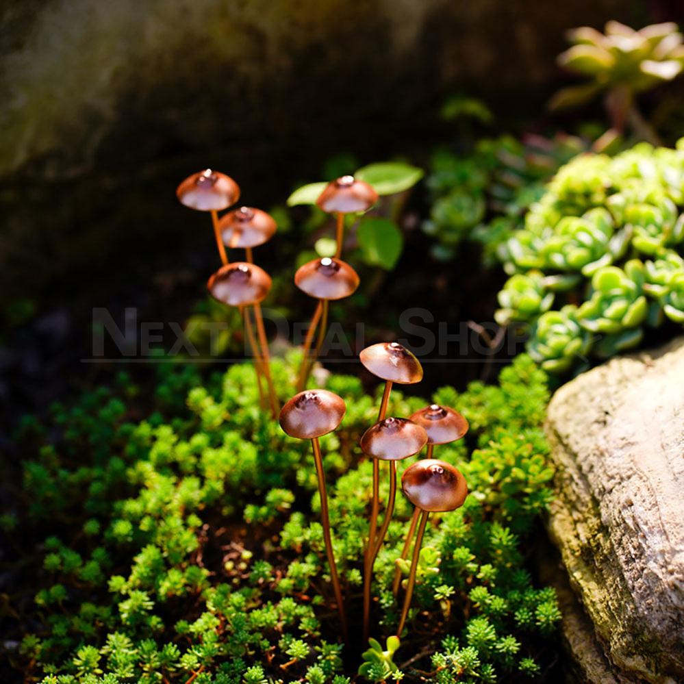 Metal Mushroom Garden Stake