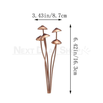 Metal Mushroom Garden Stake