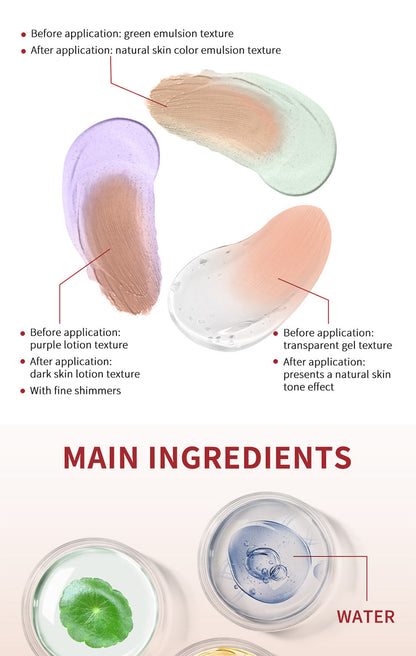 Natural Red Brighten Water-Gel Correction Cream