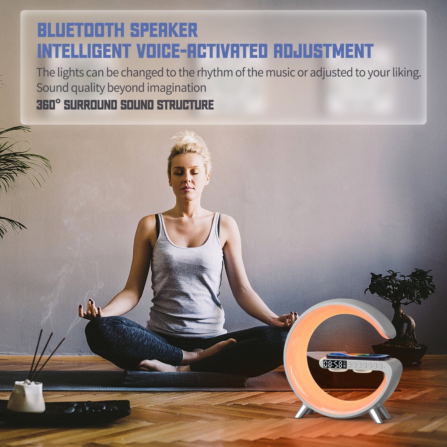 6-in-1 Bluetooth Speaker with Phone Charger