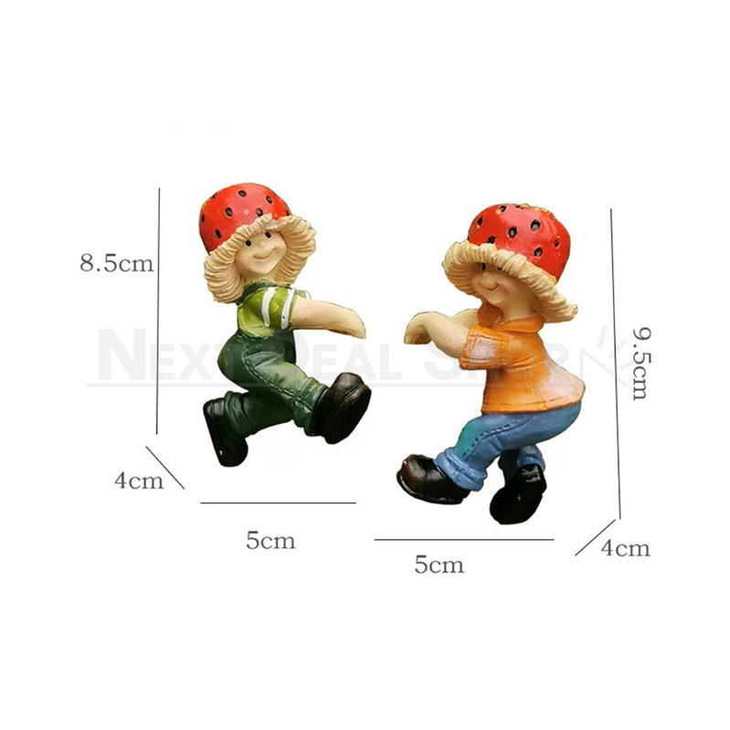 Set of 2 Adorable Strawberry Garden Gnome Pot Huggers
