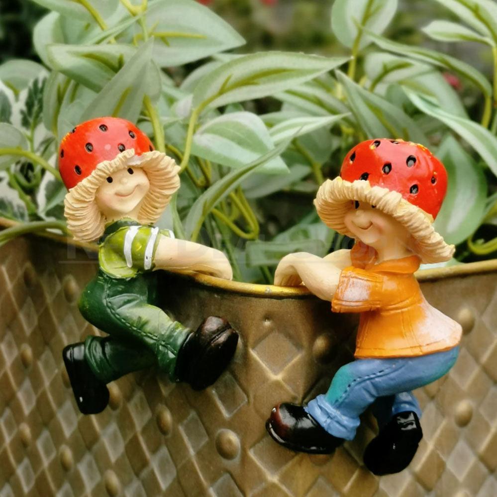Set of 2 Adorable Strawberry Garden Gnome Pot Huggers