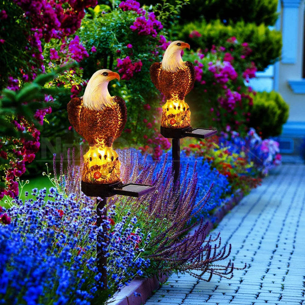 Solar Powered Eagle Garden Stake Light