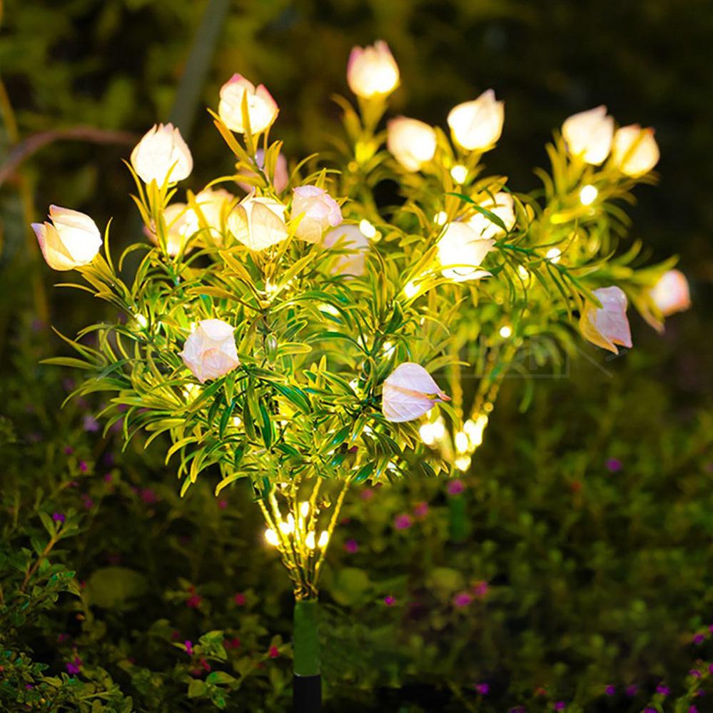 Solar Powered Gardenia Flower Stake Light