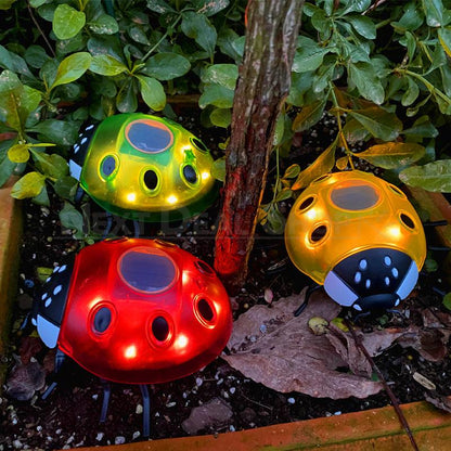 Solar Powered LED Ladybug Garden Light