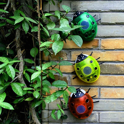 Solar Powered LED Ladybug Garden Light