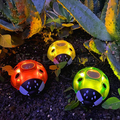 Solar Powered LED Ladybug Garden Light