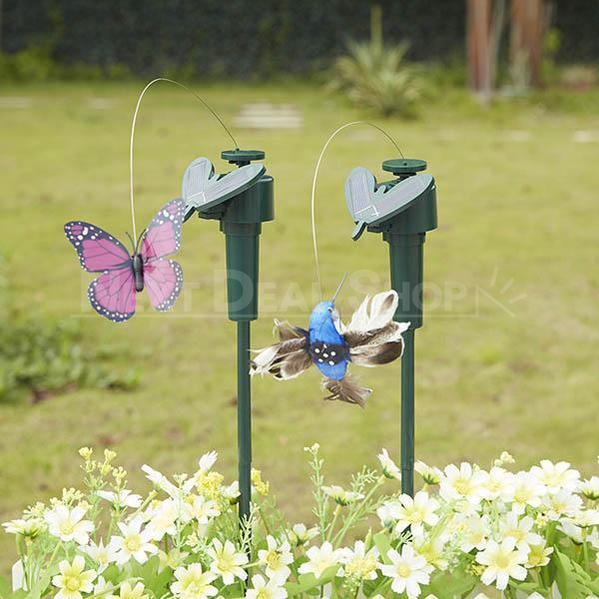 Solar-Powered Spinning Garden Decoration