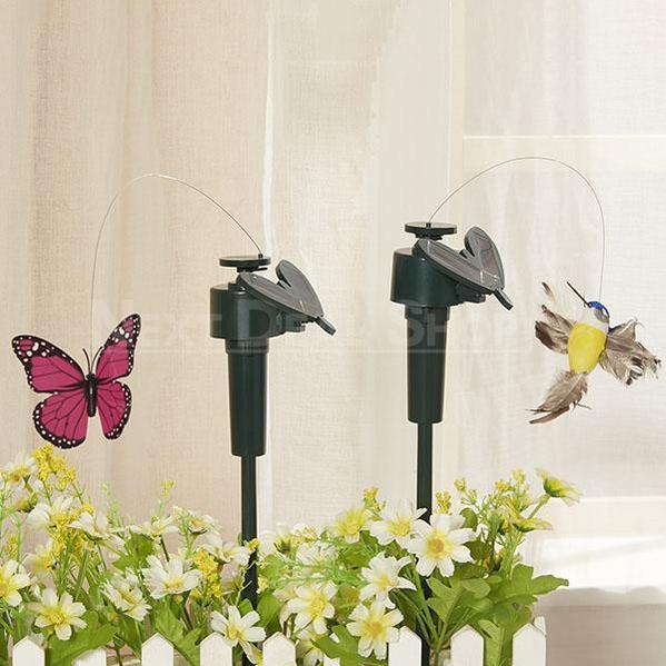 Solar-Powered Spinning Garden Decoration
